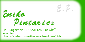 eniko pintarics business card